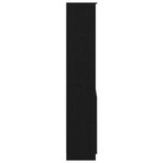 vidaXL Buffet haut chêne noir 70x35x180 cm bois d'ingénierie