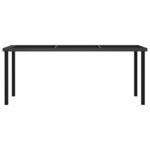 vidaXL Ensemble à manger de jardin 9 Pièces Résine tressée Noir