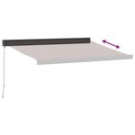 vidaXL Auvent manuel rétractable marron 350x250 cm