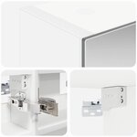 vidaXL Armoire Miroir de Salle de Bain Blanc 30 x 10 5 x 50 cm