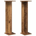 vidaXL Support de Plante 2 pièces Bois ancien 25 x 25 5 x 100 5 cm