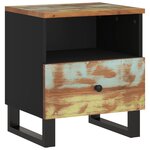 vidaXL Table de chevet Bois de récupération et d'ingénierie