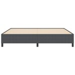 vidaXL Cadre de lit Gris foncé 200 x 200 cm Tissu en velours côtelé