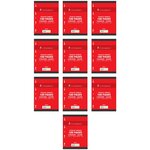 Feuillets mobiles 21x29 7 cm 100 pages grands carreaux jaunes 80g x 10 OXFORD