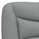 vidaXL Lit avec matelas gris clair 140x190 cm tissu