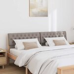 vidaXL Tête de lit capitonnée Taupe 180 cm Pin massif