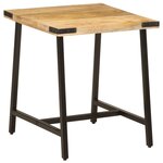 vidaXL Table d’appoint 45x45x50 cm bois massif de manguier et fer