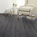 vidaXL Dalles de plancher PVC autoadhésif 5 02 m² 2 mm noir et blanc