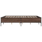 vidaXL Cadre de lit sans matelas chêne marron 140x200 cm