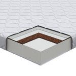 vidaXL Matelas Blanc 160 x 80 cm Mousse