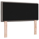 Tête de lit design Lignes Taupe 80 cm en tissu