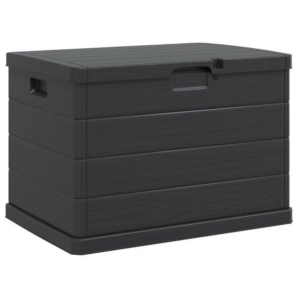 vidaXL Boîte de jardin - Anthracite  77 5 x 54 5 x 53 cm  Plastique  170 L