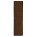 vidaXL Armoire avec compartiments et barres Marron 150x45x175 cm Tissu