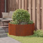 vidaXL Jardinière Rouillé 120 x 120 x 50 cm