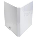 Classeur personnalisable Kreacover 2 Anneaux 20 mm A4 Dos 34 mm Blanc EXACOMPTA