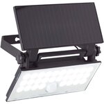 Applique extérieure LED et solaire - Détecteur de mouvement - Plastique et métal - 4 W - Noir