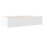 vidaXL Lit de jour avec tiroirs sans matelas blanc 90x200 cm