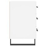 vidaXL Table de chevet blanc 40x40x66 cm bois d'ingénierie