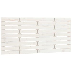 vidaXL Tête de lit murale Blanc 146x3x63 cm Bois massif de pin