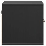 vidaXL Armoire murale Noir 31 5x30x30 cm Bois de pin massif
