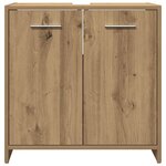 vidaXL Armoire lavabo de salle de bain chêne artisanal 60x33x60 cm