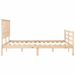 vidaXL Cadre de lit sans matelas 160x200 cm bois massif