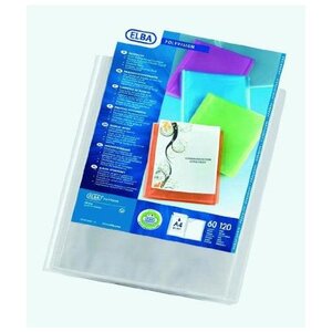 Protège-documents 'transparence personnalisable' A4 60 Pochettes Incolore ELBA