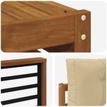 vidaXL Ensemble de canapés d'extérieur 9 pc Naturel et Beige
