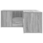 vidaXL Armoire d'angle sonoma gris 160x40x45 cm bois d'ingénierie