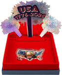 Monnaie STARS AND STRIPES OF UNITED STATES 250 Anniversaire 1 Oz Argent 2$ Solomon Islands 2026 (PRÉCOMMANDE)