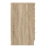 vidaXL Cabinet de chevet avec tiroir Chêne sonoma 38 x 38 x 66 cm