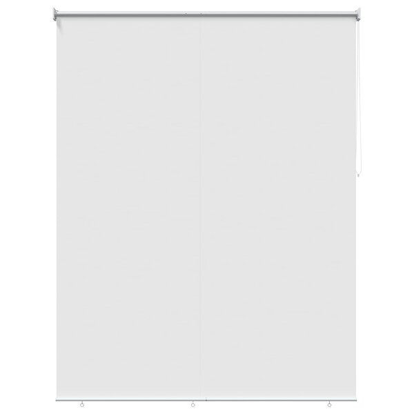 vidaXL Store roulant extérieur protection UV Blanc Polyester
