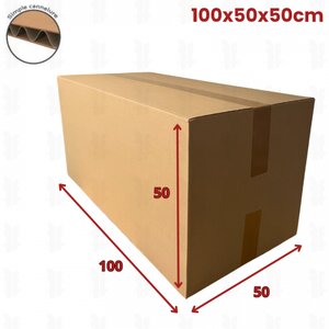 100 cartons caisse américaine 100x50x50 (fefco 201)