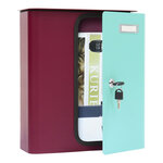 Rottner splashy boîte aux lettres rouge baie turquoise