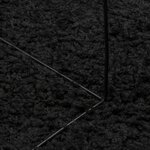 vidaXL Tapis shaggy PAMPLONA poils longs moderne noir 240x240 cm