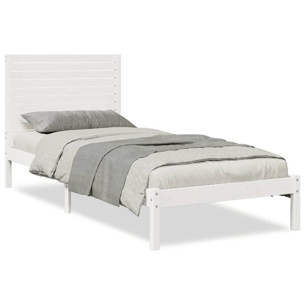 vidaXL Cadre de lit extra long sans matelas 90x210 cm bois massif