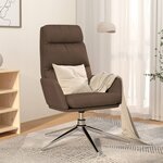 vidaXL Chaise de relaxation Taupe Tissu