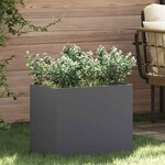 vidaXL Cache-pot de jardin Anthracite Acier laminé à froid