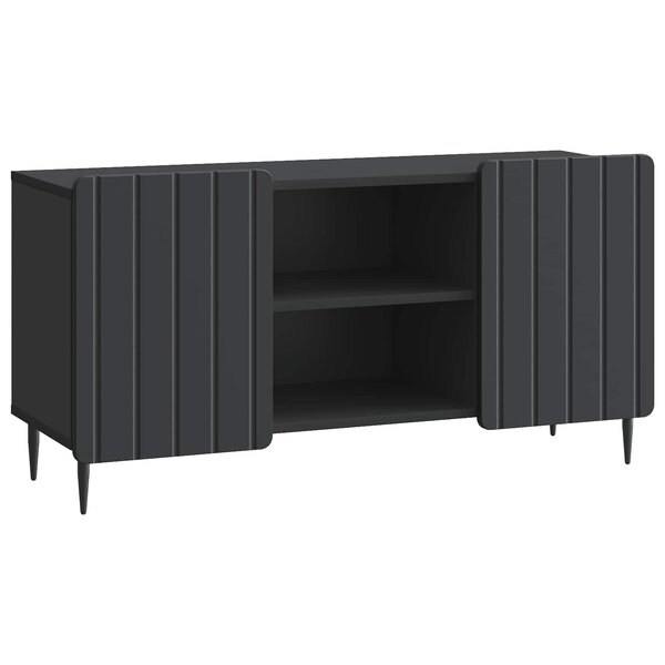 vidaXL Meuble TV 102 x 34 5 x 52 cm Noir Bois d'ingénierie