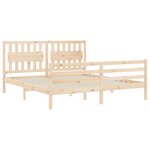 vidaXL Cadre de lit sans matelas bois massif