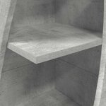 vidaXL Meuble d'angle Blanc 32x32x140cm Bois d'ingénierie