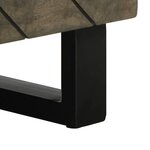 vidaXL Table basse noir 80x50x40 cm bois massif de manguier