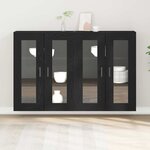 vidaXL Cabinets muraux 2 Pièces Chêne noir 69 5 x 34 x 90 cm
