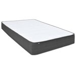 vidaXL Sommier à lattes de lit Gris foncé Tissu 180x200 cm