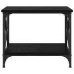 vidaXL Table d'appoint Chêne noir