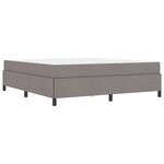 vidaXL Lit à ressorts Taupe 180 x 200 cm tissu