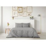 Parure de couette 240 x 260 cm 100  coton - gris clair