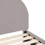 vidaXL Cadre de lit pour enfants avec tête de lit Gris clair 90x200 cm
