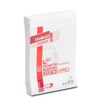 Paquet de 50 sacs à soufflets velin blanc 24 260x330 120 g/m² bande de protection GPV