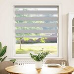 vidaXL Store zèbre gris clair largeur du tissu 105 9 cm polyester